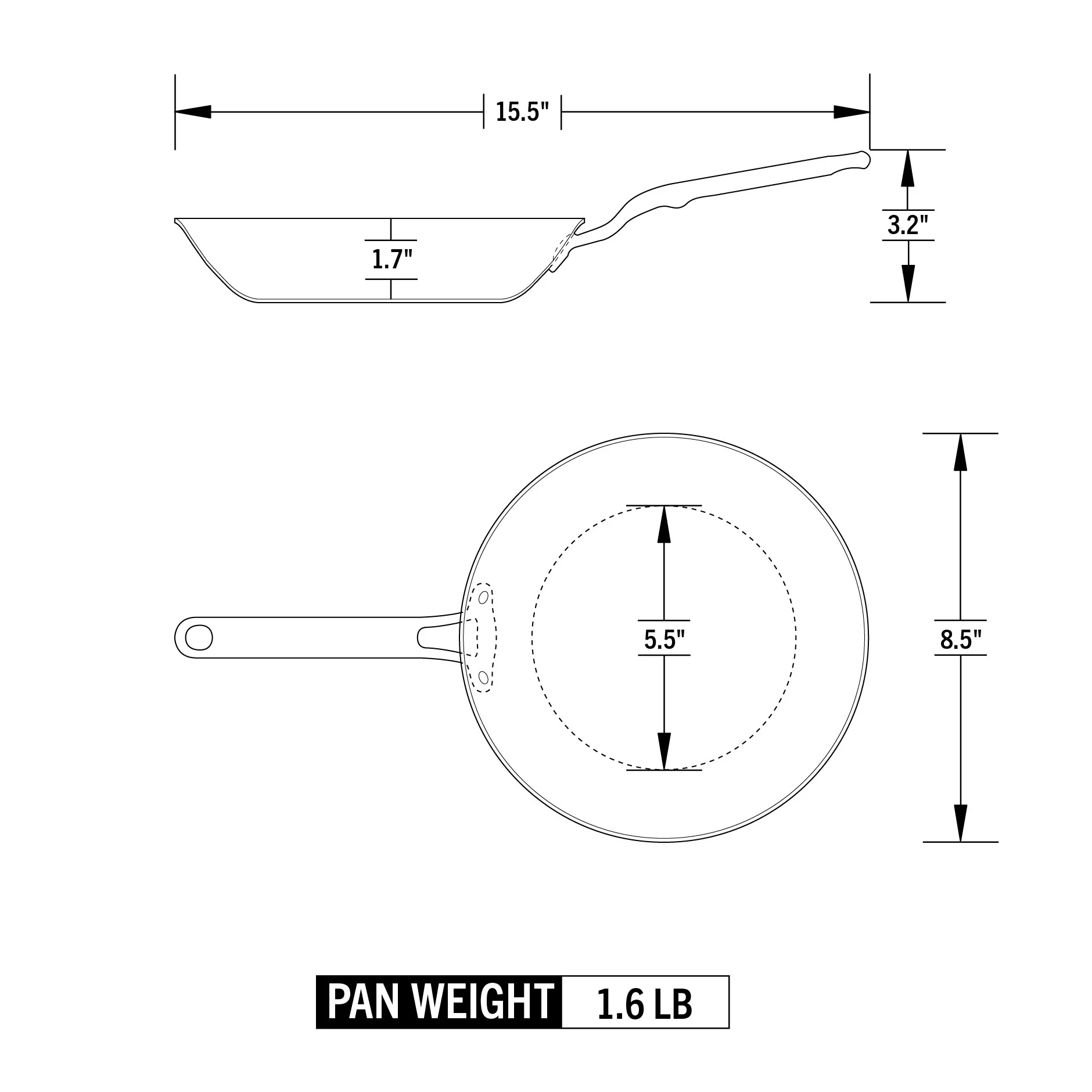 Eater x Heritage Steel 8.5" Fry Pan - Image 5